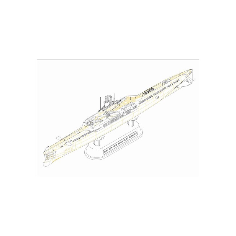 Maquette de Bateau en plastique Type 033G Wuhan Class 1/350