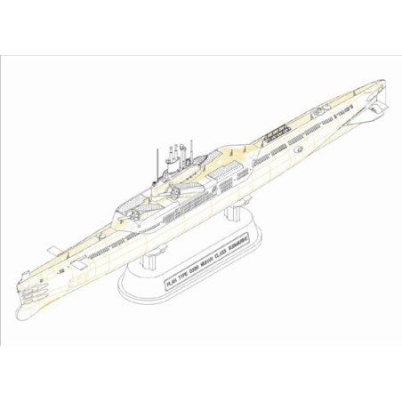 Kunststoffbootmodell Typ 033g Wuhan Klasse 1/350 | Scientific-MHD