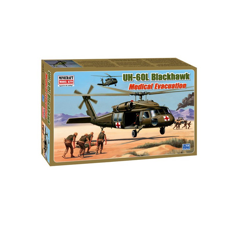 Maquette d'hélicoptère en plastique UH-60L Blackhawk Medivac 1/48