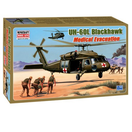 Maquette d'hélicoptère en plastique UH-60L Blackhawk Medivac 1/48