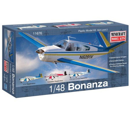 Bonanza 1/48 Plastikflugzeugmodell | Scientific-MHD