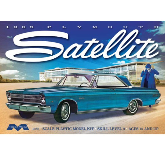 Maquette de voiture en plastique Plymouth Satellite 1965 1/25 Maquette de voiture en plastique Plymouth Satellite 1965 1/25