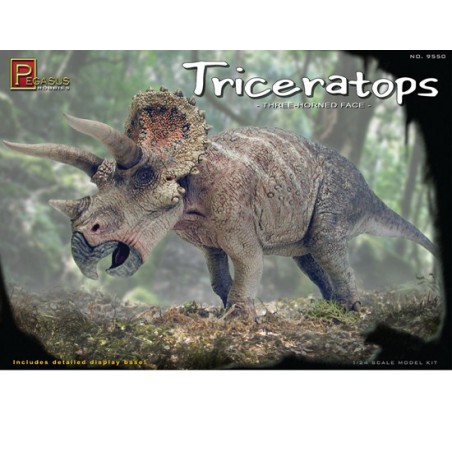 Modèle de science-fiction en plastique Triceratops 3 1/24