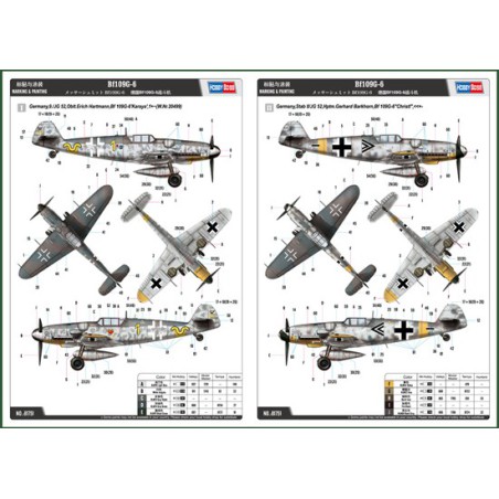 BF 109G-6 1/48 Kunststoffebene Modell | Scientific-MHD