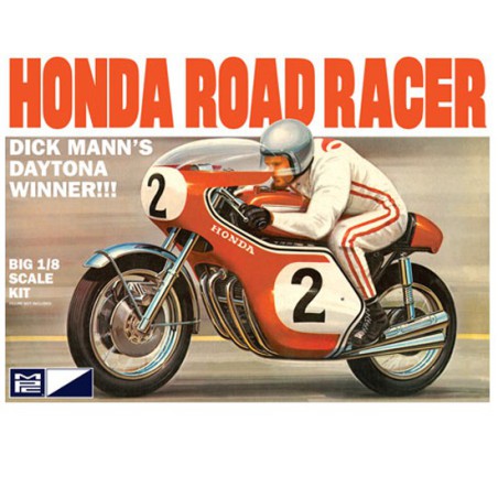 Maquette de moto en plastique Honda 750 Dick Mann 1/8