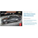 Chevy Camaro 50th 1/25 plastic car cover | Scientific-MHD