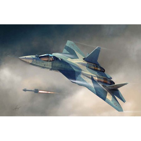 Maquette d'avion en plastique Russian T-50 PAK-FA 1/72