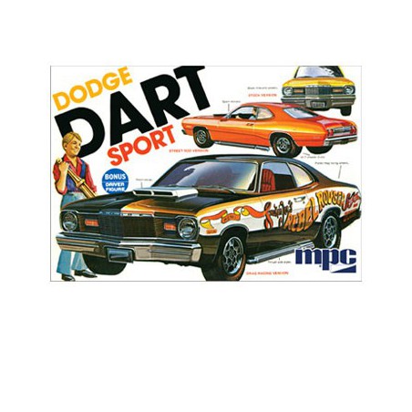 Maquette de voiture en plastique Dodge Dart Sport 1/25