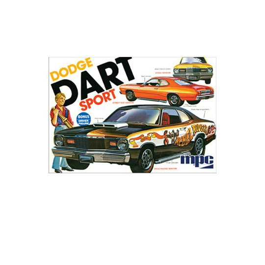 Maquette de voiture en plastique Dodge Dart Sport 1/25 Maquette de voiture en plastique Dodge Dart Sport 1/25