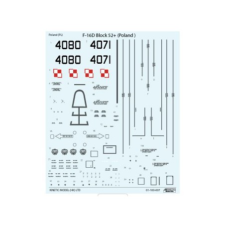 F-16d Block 52 1/48 Kunststoffebene Modell | Scientific-MHD