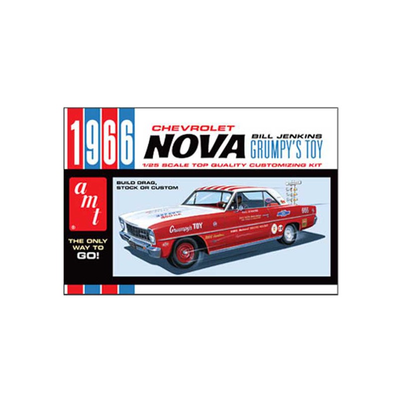 Maquette de voiture en plastique CHEVY NOVA 1966 1/25