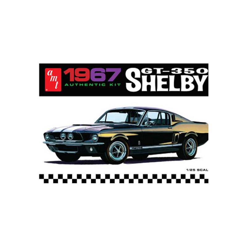 Maquette de voiture en plastique SHELBY GT350 1967 1/25