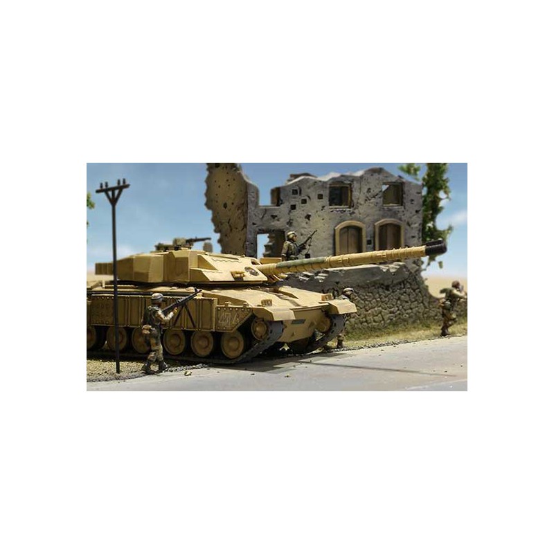 Char radiocommandé au 1/72 MBT Challenger Desert R/C 1/72