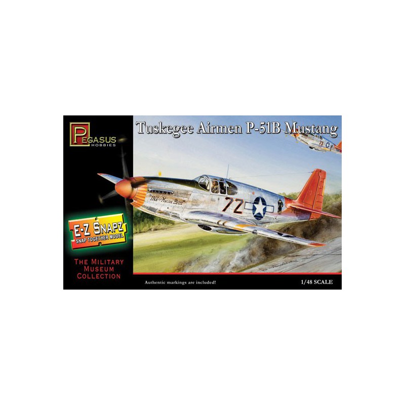 Maquette d'avion en plastique P-51B MUSTANG EZ SNAPZ 1/48