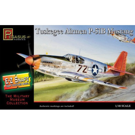 Maquette d'avion en plastique P-51B MUSTANG EZ SNAPZ 1/48