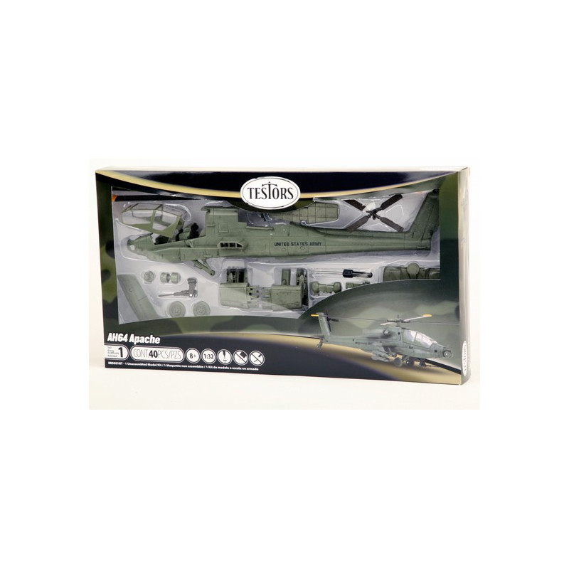Maquette d'hélicoptère en plastique Apache Helicopter 1/32