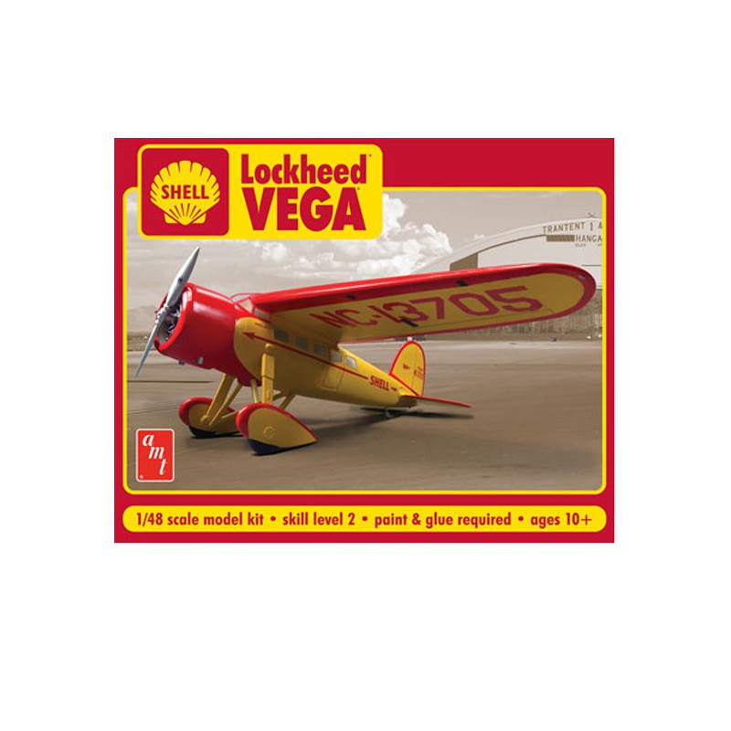 Maquette d'avion en plastique Shell Oil Vega 1/48