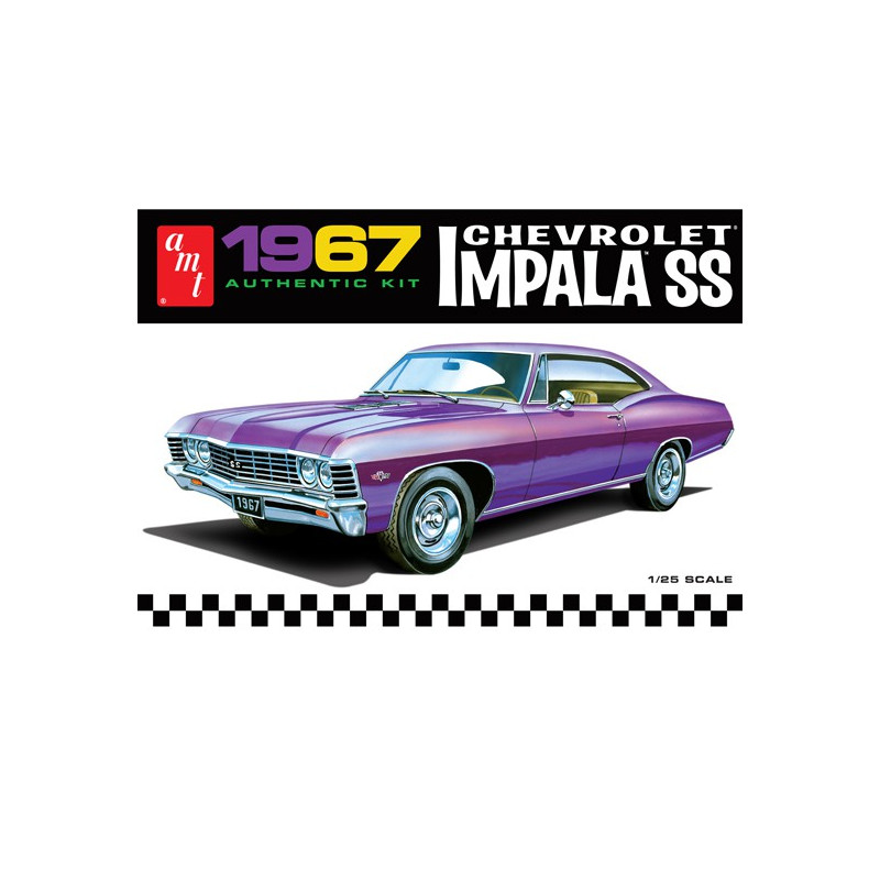 Maquette de voiture en plastique 1967 Chevy Impala SS 1/25
