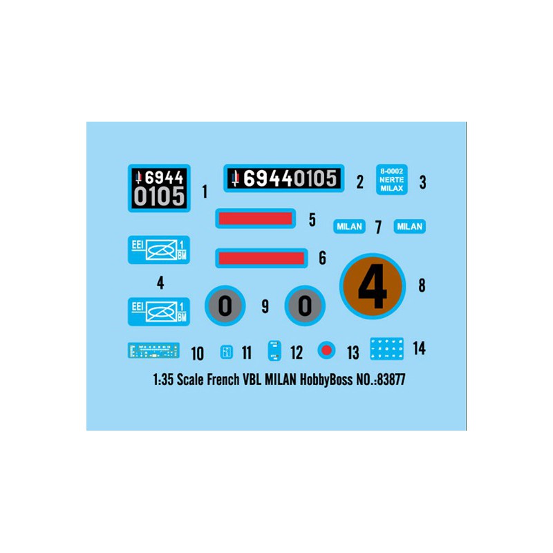 Maquette de Char en plastique VBL Français + Milan 1/35 Maquette de Char en plastique VBL Français + Milan 1/35