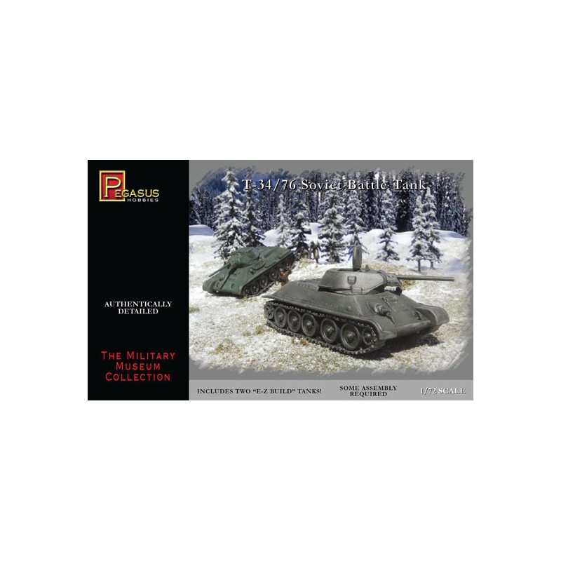 Maquette de Char en plastique T-34/76 Soviet Tank 1/72