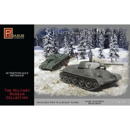 Maquette de Char en plastique T-34/76 Soviet Tank 1/72