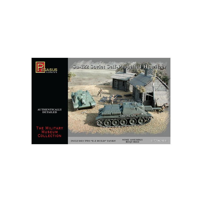Maquette de Char en plastique Su-122 Soviet Howitzer 1/72