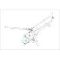 Maquette d'hélicoptère en plastique Mil mi-2URP Hoplite Anti Tank
