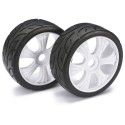 Radio -controlled car accessories pair white track 1/8 | Scientific-MHD