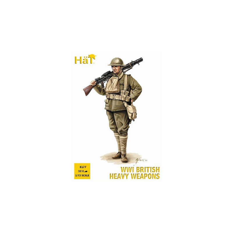 Figurine ARMES LOURDES ANGLAIS WWI 1/72