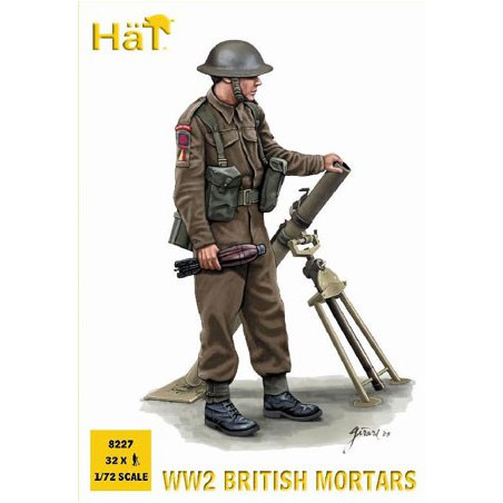 Figurine MORTIERS ANGLAIS WWII1/72