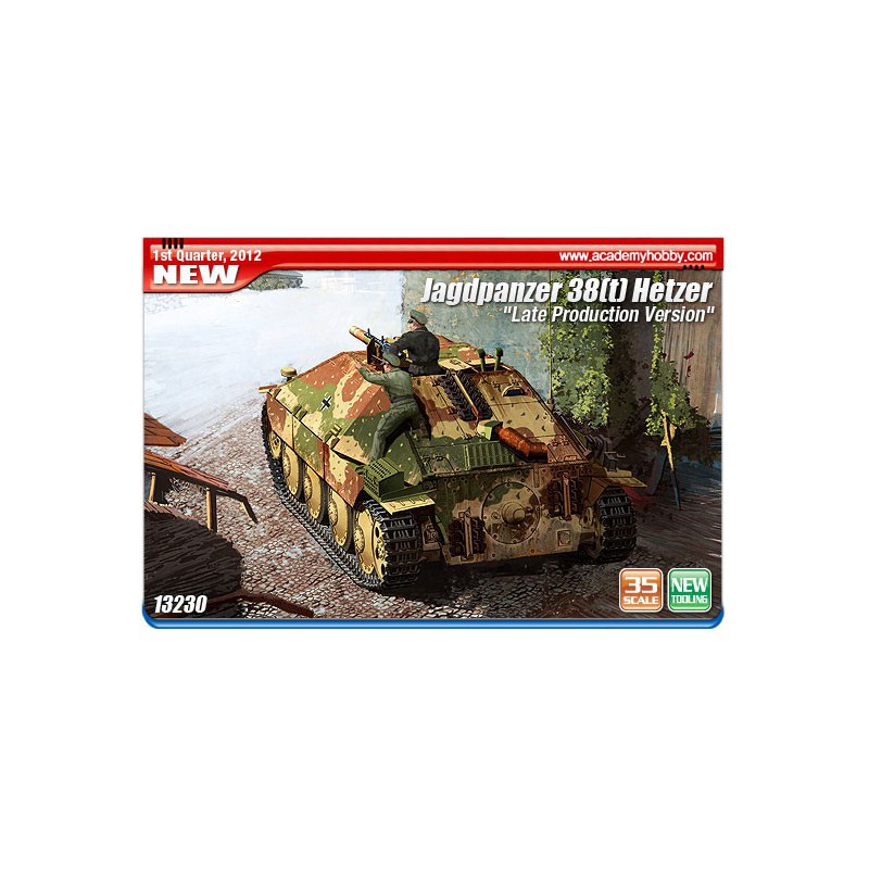 Maquette de Char en plastique Jagdpanzer 38(t) Hetzer 1/35