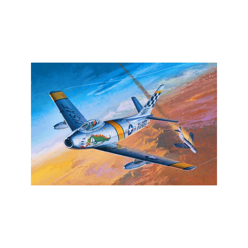 Maquette d'avion en plastique F-86F SABRE The Huff 1/48