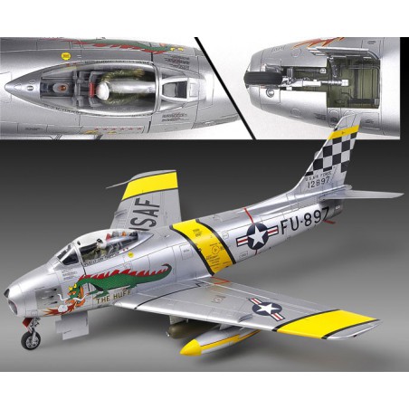 Maquette d'avion en plastique F-86F SABRE The Huff 1/48