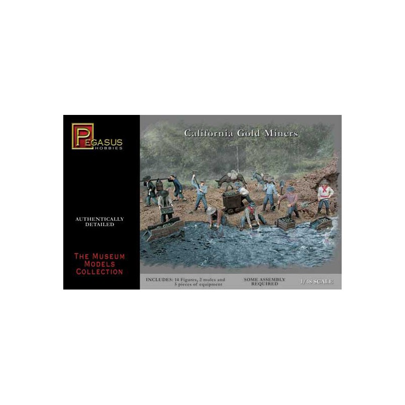 Figurine CHERCHEURS D'OR EN CALIFORNIE