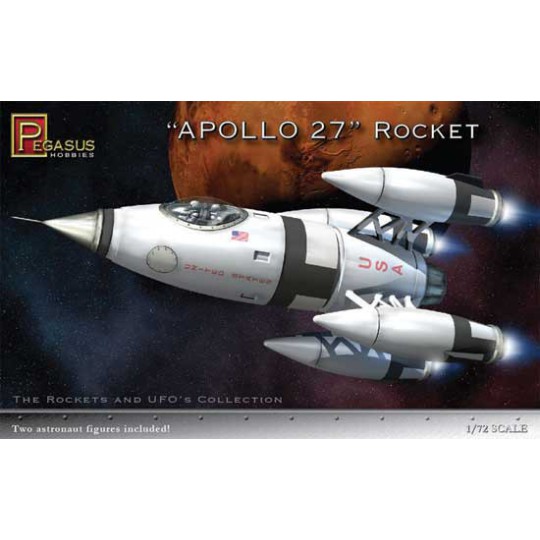 Modèle de science-fiction en plastique APOLLO 27 ROCKET SHIP 1/72 Modèle de science-fiction en plastique APOLLO 27 ROCKET SHIP 1/72
