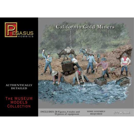 Gold researchers figurine in California | Scientific-MHD
