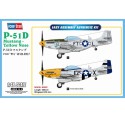 Maquette d'avion en plastique P-51D Yellow Noze 1/48