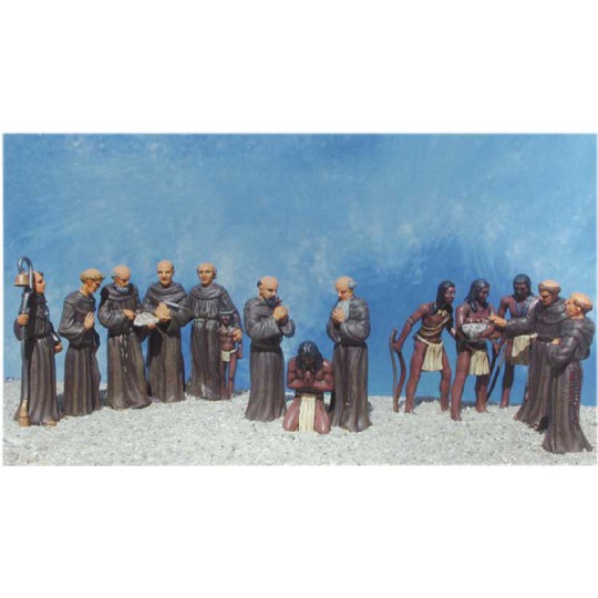Figurine PADRES & INDIENS CALIF. 1/48