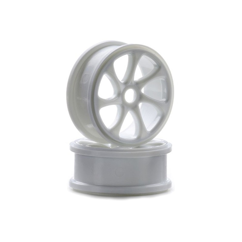 Accessoires pour voiture radiocommandée JANTES 7 BRANCHES 1/8 BLANCHE