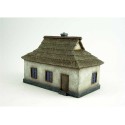 Diorama -Modell montiert und bemalt, kleines ukrainisches Haus 1/72 | Scientific-MHD