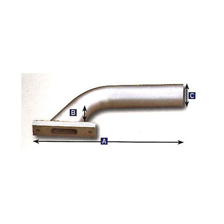 Moteur thermique radiocommandé PIPE D'ECHAPPEMENT COUDEE ST G34