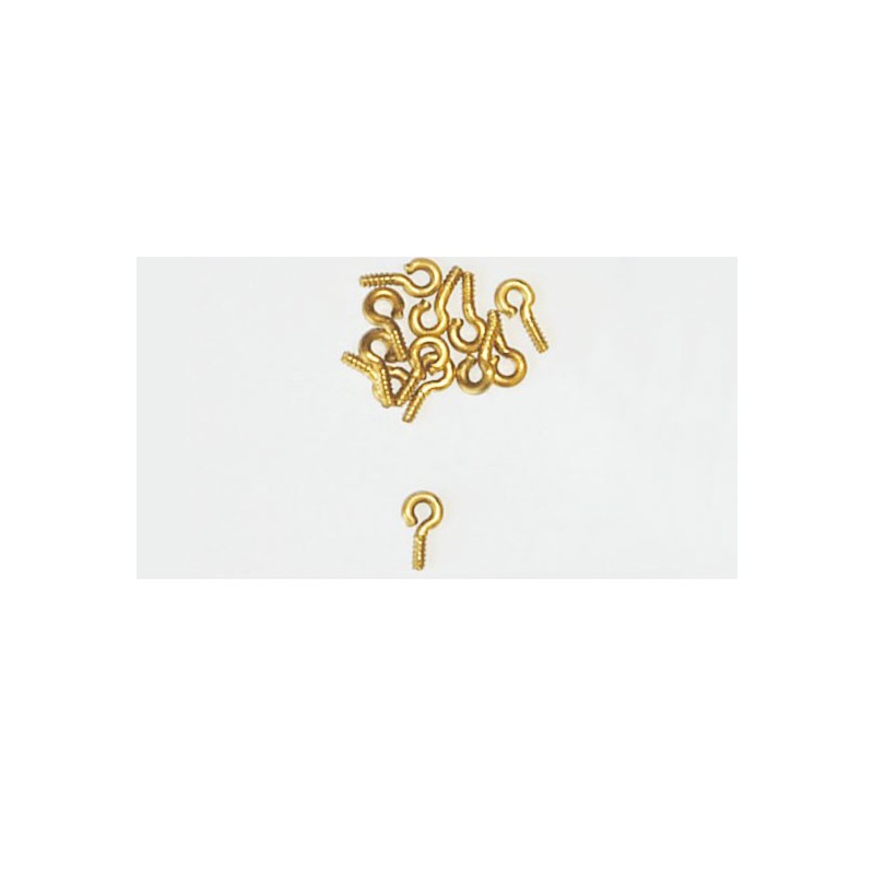 Accastillage de bateau Pitons à visser en laiton 3,5 x 8mm