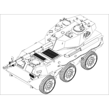 Plastic tank model plastic ptl02 tank destroyer 1/35 | Scientific-MHD