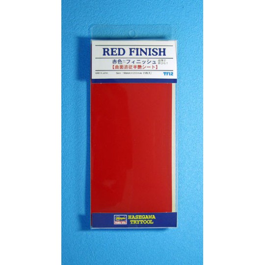 Matériaux pour maquette PLAQUE FINITION ROUGE 90x200mm Matériaux pour maquette PLAQUE FINITION ROUGE 90x200mm