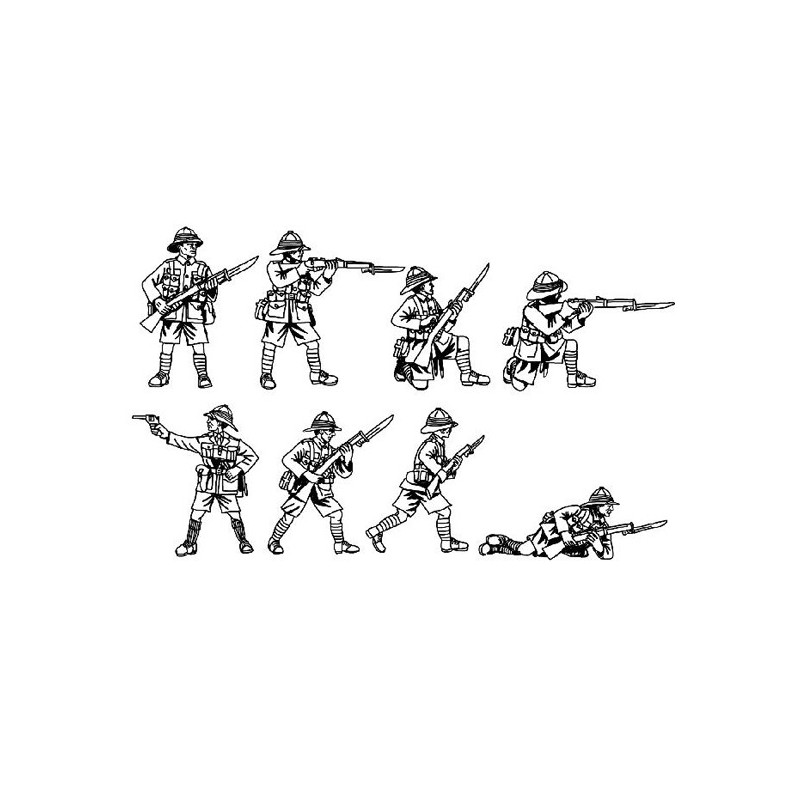 British infantry figurine wwi 1/72 ScientificMHD