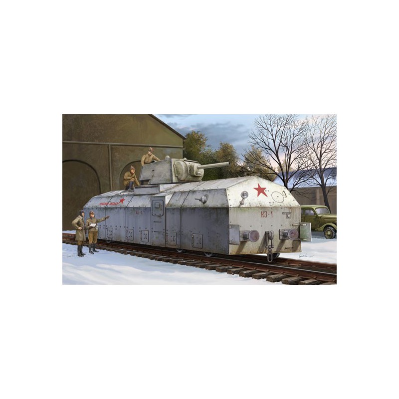 Maquette de train en plastique SOVIET ARMORED TRAIN 1/72