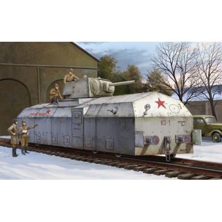 SOVIET Armored Train 1/72 plastic train model | Scientific-MHD