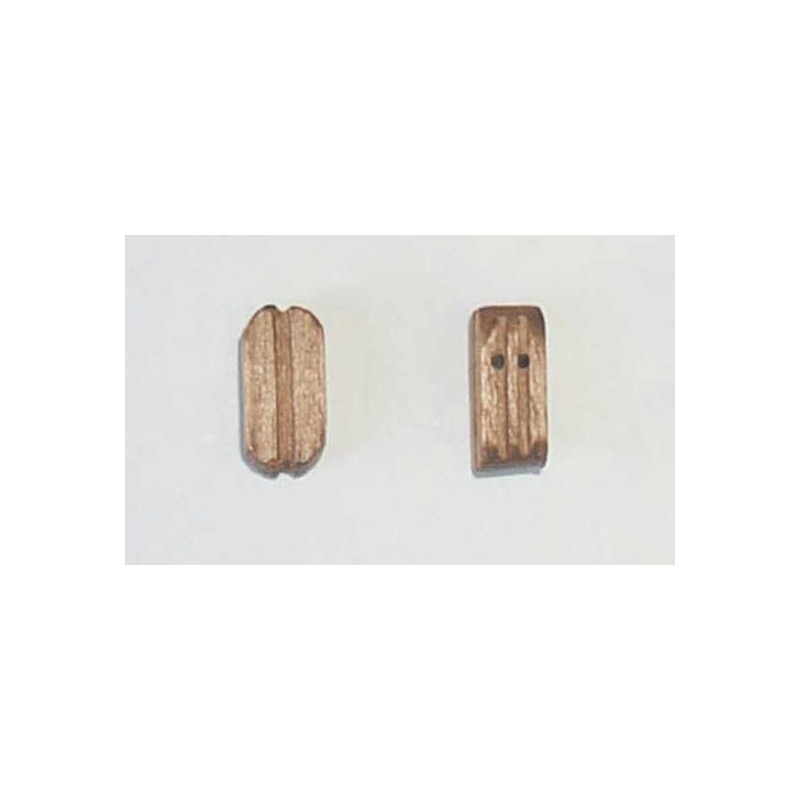 Accastillage de bateau Poulie double en noyer, diam. 5mm