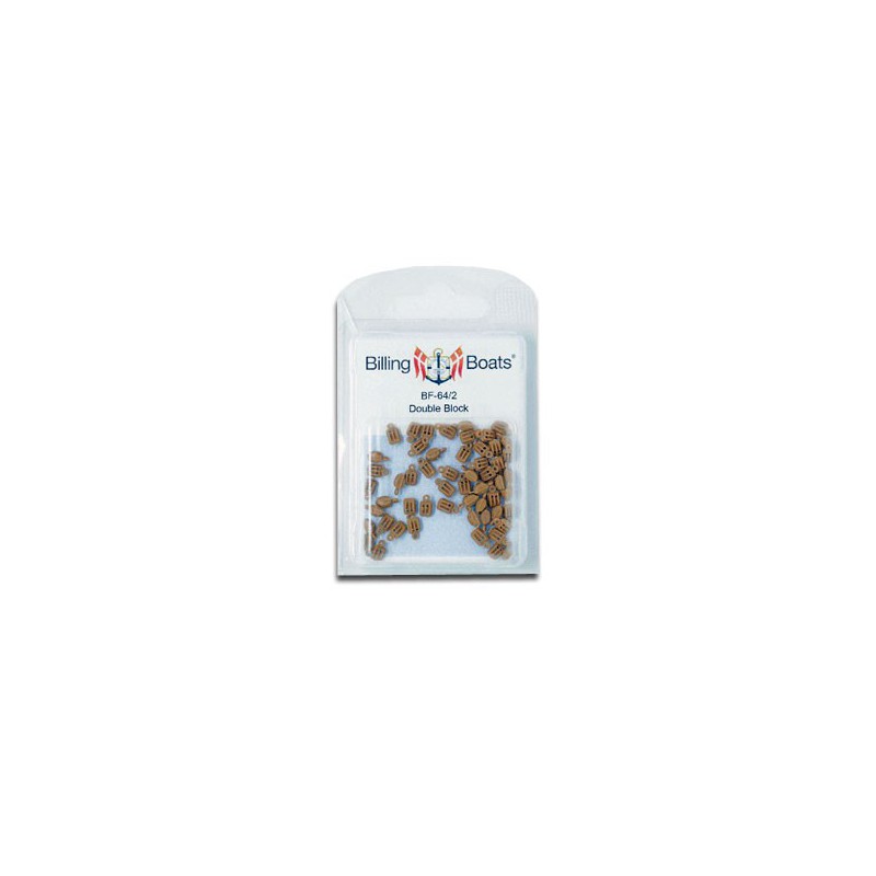 Accastillage de bateau Poulies doubles 5mm (50 pcs)