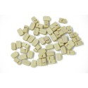 Double wooden boating woodenclades 7mm (50 pcs) | Scientific-MHD